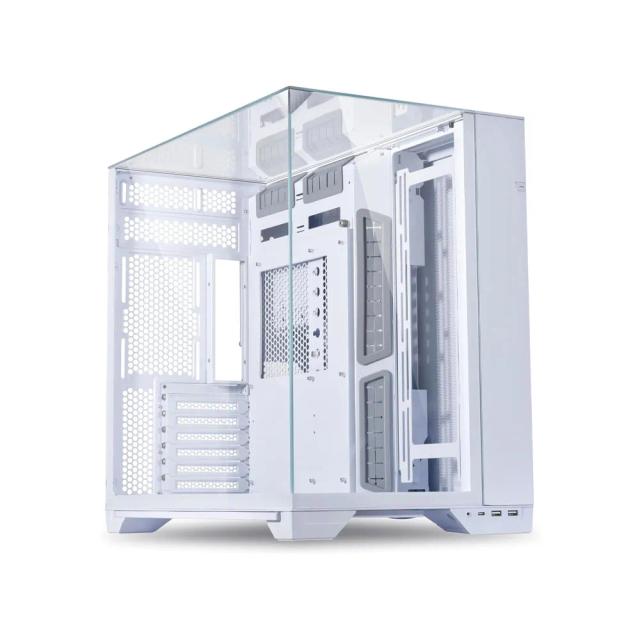 Lian Li O11 Vision -Three Sided Tempered Glass Panels - Dual-Chamber ATX Mid Tower - Up to 2 x 360mm Radiators - Removable Motherboard Tray for PC Building - Up to 455mm Large GPUs