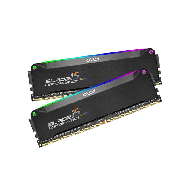 OLOy Hairline Blade RGB DDR5 RAM 32GB (2x16GB) 6000MHz 1.4V C40 Gaming UDIMM RAM - Black