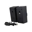 Kisonli U-9005 USB RGB Light Effect, Stereo Sound, Superior Sound Quality, Plug and Play + 3.5mm jack - Black