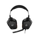 Logitech G332 Wired Gaming Headset, Stereo, Rotating Leatherette Ear Cups, 3.5 mm Audio Jack, Flip-to-Mute Mic, Lightweight, Multi Platform, Black