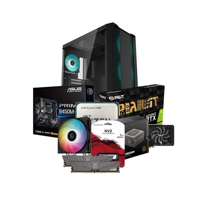 Low-End Gaming PC Build Offer NO.235 (AMD Ryzen 5 5600, 32GB RAM 3200MHz, RTX 2060 SUPER 8GB, 1TB NVMe SSD)