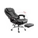 Boss Chair Office Chair Leather High Back Ergonomic High Adjustable Gaming Chairs with Footrest and Armrest Home Office Desk Chairs - Black