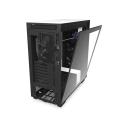 NZXT H710 - ATX Mid Tower PC Gaming Case - Front I/O USB Type-C Port - Quick-Release Tempered Glass Side Panel - Cable Management System - Water-Cooling Ready - White/Black