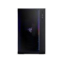 Lian Li PC-O11 Dynamic Razer Edition Tempered glass E-ATX Mid Tower Gaming Computer Case (Black) + + Lian Li UNI FAN SL-INFINITY 120 RGB 2*Triple Pack (Black)