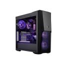 Cooler Master MasterBox MB500 ATX Mid-Tower with Three 120mm RGB Fans, Front Semi-Gray Half Meshed Ventilation, Tempered Glass Side Panel & RGB Lighting System