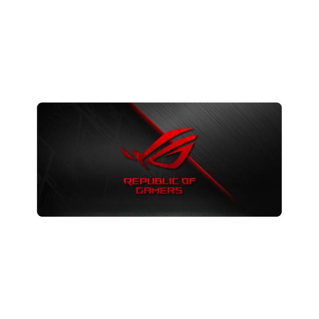 Gaming Mouse Pad, 90X40cm Large Computer Mouse Mat with ROG logo, for Desktop, Non-slip Rubber Base Water Resistant Stitched Edge