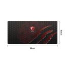 Gaming Mouse Pad, 90X40cm Large Computer Mouse Mat with MSI Logo, for Desktop, Non-slip Rubber Base Water Resistant Stitched Edge