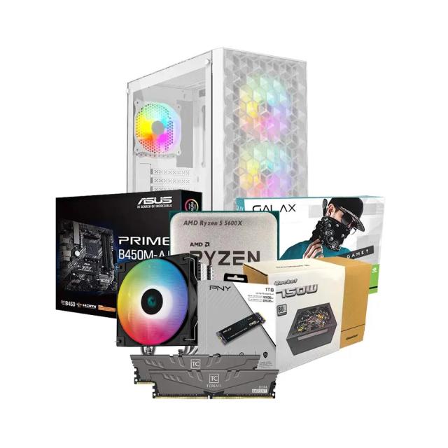 Low-End Gaming PC Build Offer NO.200 (AMD Ryzen 5 5600X, 16GB RAM 3600MHz, RTX 3060 TI 8GB, 1TB NVMe SSD)