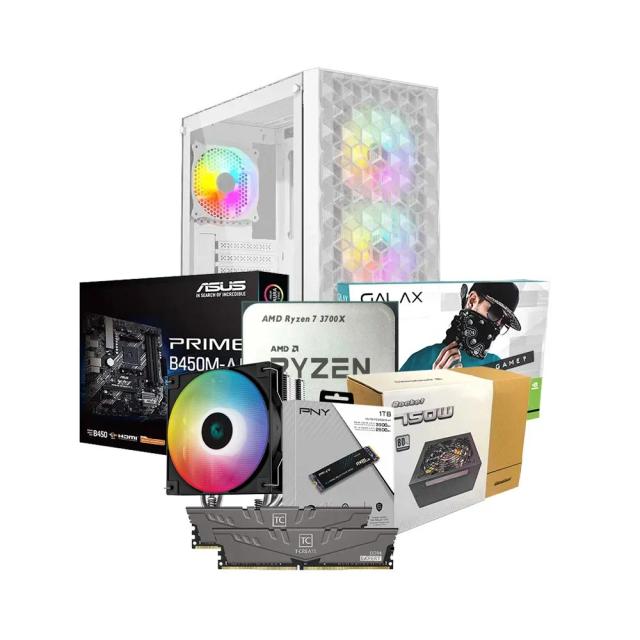 Low-End Gaming PC Build Offer NO.201 (AMD Ryzen 7 3700X, 16GB RAM 3600MHz, RTX 3060 TI 8GB, 1TB NVMe SSD)