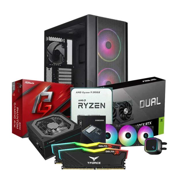 Mid-Range Gaming PC Build Offer NO.347 (AMD Ryzen 9 5950X, 32GB RAM 3600MHz, RTX™ 4060 OC 8GB, 1TB NVMe SSD)