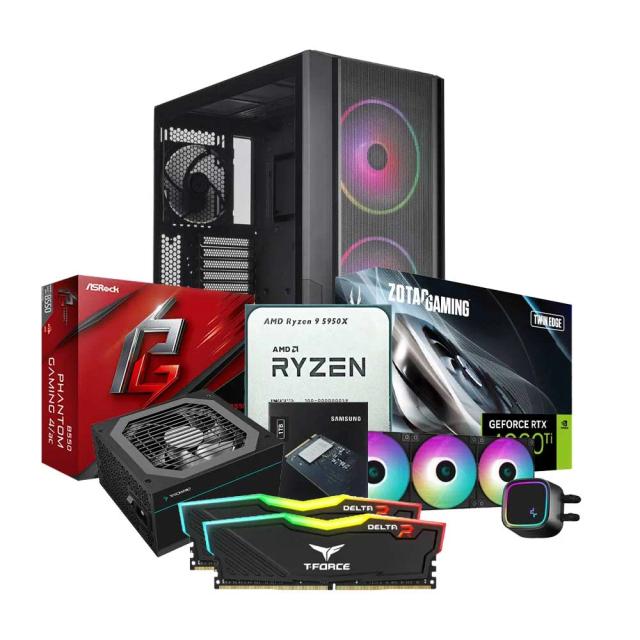 Mid-Range Gaming PC Build Offer NO.348 (AMD Ryzen 9 5950X, 32GB RAM 3600MHz, RTX™ 4060 Ti 8GB, 1TB NVMe SSD)