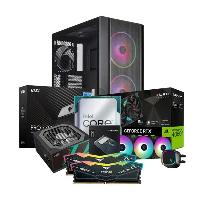 Mid-Range Gaming PC Build Offer NO.315 (Intel Core i7-13700KF, 32GB RAM 6000MHz, RTX 4060 Ti 8GB, 1TB NVMe SSD)