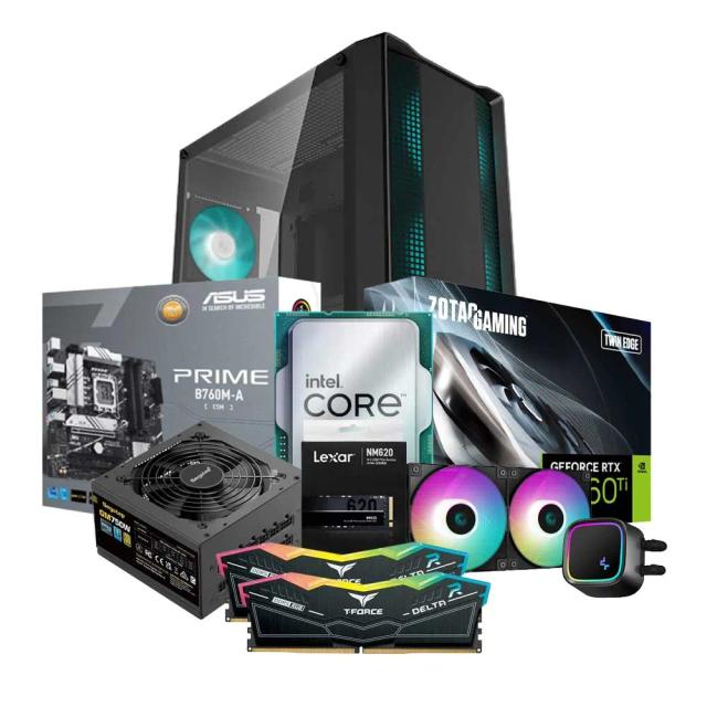 Mid-Range Gaming PC Build Offer NO.412 (Intel Core i7-12700KF, 32GB RAM 6000MHz, RTX 4060 Ti 8GB, 1TB NVMe SSD)