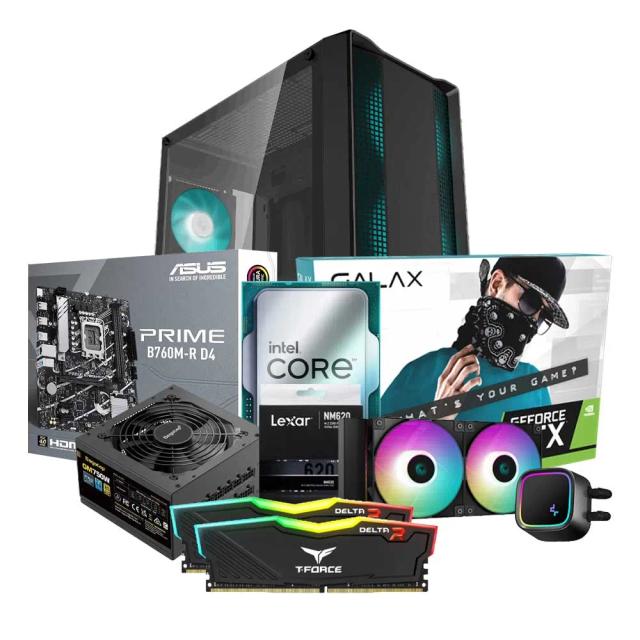 Mid-Range Gaming PC Build Offer NO.420 (Intel Core i5-14400F, 32GB RAM 3600MHz, RTX 3060 Ti 8GB, 1TB NVMe SSD)