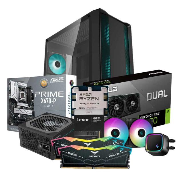 Mid-Range Gaming PC Build Offer NO.446 (Ryzen 9 7900X3D, 32GB RAM 6000MHz, RTX 4070 OC 12GB, 1TB NVMe SSD)