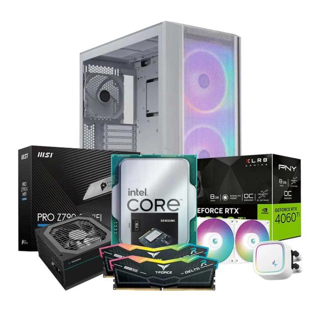 High-End Gaming PC Build Offer NO.519 (Intel Core i7-13700KF, 32GB RAM 6000MHz, RTX 4060 TI 8GB, 1TB NVMe SSD)