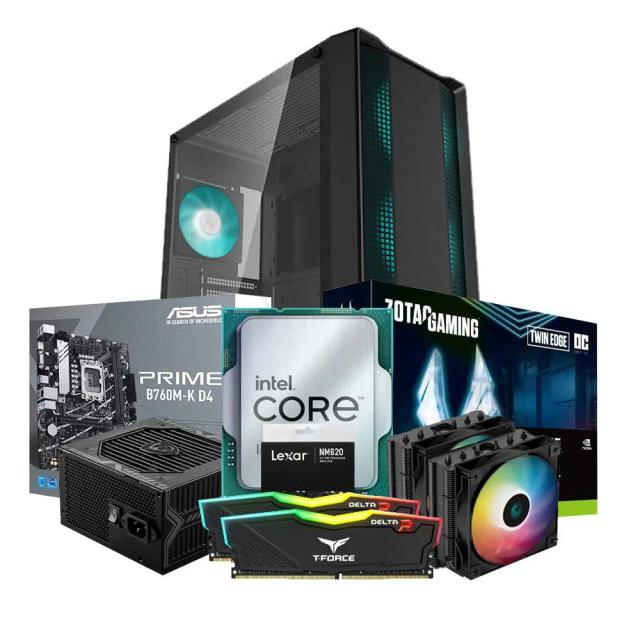 Low-End Gaming PC Build Offer NO.526 (Intel Core i7-13700KF, 16GB RAM 3600MHz, RTX 3060 12GB, 1TB NVMe SSD)