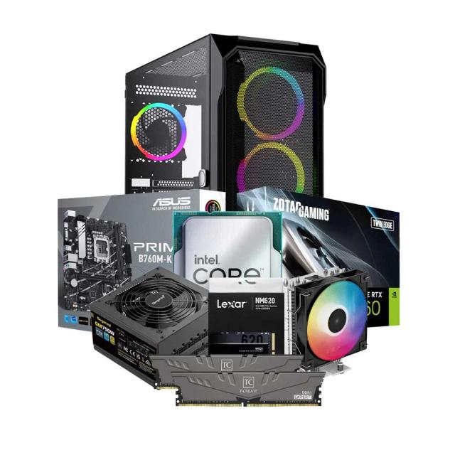 Low-End Gaming PC Build Offer NO.282 (Intel Core i5-13400F, 32GB RAM 3200MHz, RTX 4060 8GB, 1TB NVMe SSD)