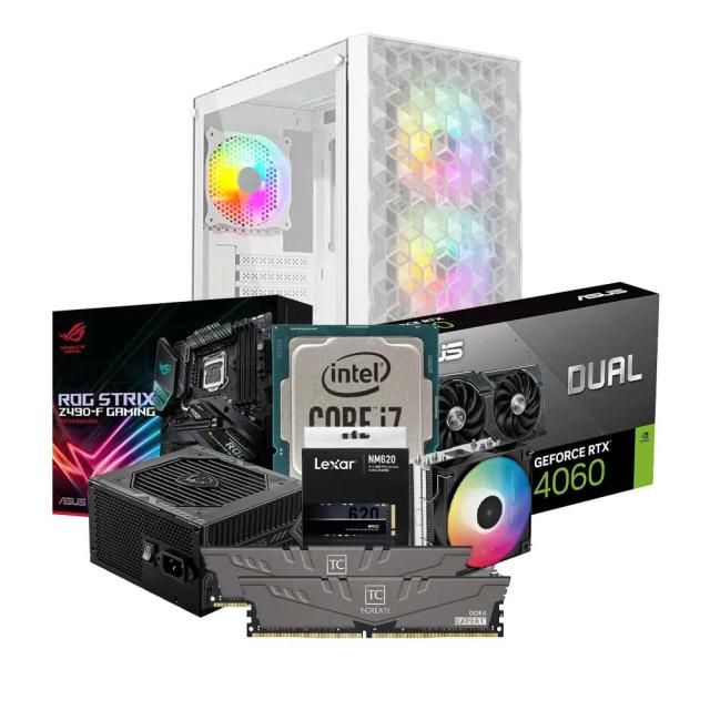 Low-End Gaming PC Build Offer NO.601 (Intel Core i7-10700KF, 32GB RAM 3600MHz, RTX 4060 OC 8GB, 1TB NVMe SSD)