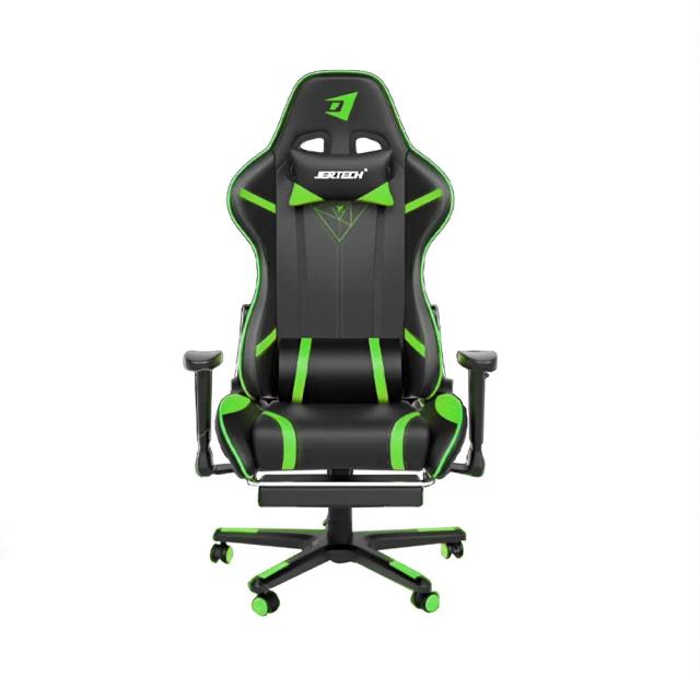 Jertech GR-101 Gaming Chair (Black, Green)