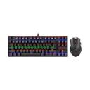 Redragon K552-RGB-BA Mechanical Gaming Keyboard and Mouse Combo Wired RGB LED Backlit 60% with Arrow Key Keyboard & 7200 DPI Mouse for Windows PC Gamers (Tenkeyless Keyboard Mouse Set)