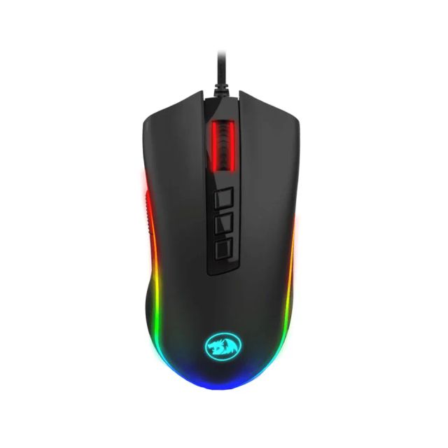 Redragon M711-2 COBRA Gaming Mouse with 16.8 Million RGB Color Backlit, 10,000 DPI Adjustable, Comfortable Grip, 7 Programmable Buttons, Black, Wired