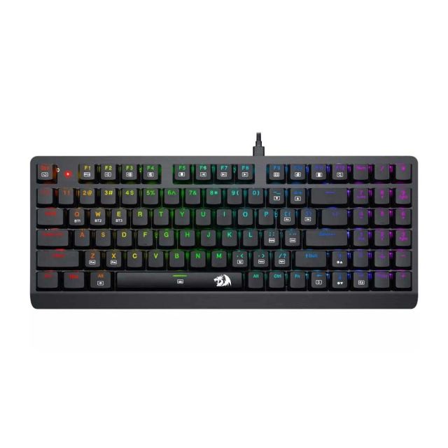 Redragon Dragon Warrior K603P-KBS, 2.4 Ghz, Wireless RGB Mechanical Keyboard Ultra Thin Low Profile Bluetooth Gaming Keyboard with Blue Switches for Windows Gaming PC