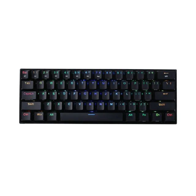 Redragon Draconic K530 60% Compact Wired Mechanical Keyboard with RGB, 61 Keys TKL, Designed 5.0 Gaming Keyboard - Black
