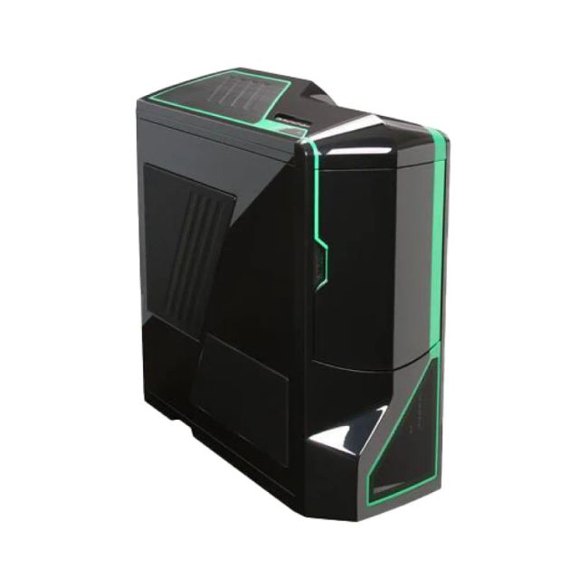 NZXT Phantom 04 Full-Tower Case ATX, 8 Fan Support, 4*DVD Bay, 7*HDD Bay, Black with Green Stripes
