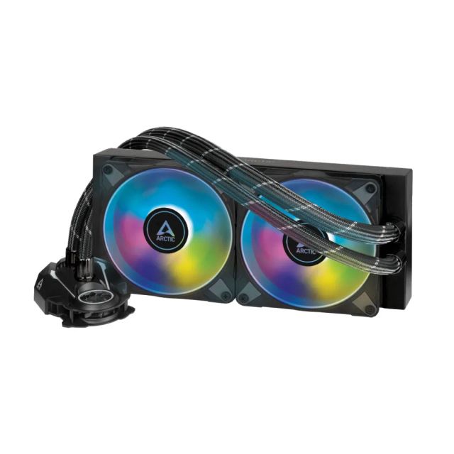 Arctic Liquid Freezer II 240 A-RGB - Multi-Compatible All-in-one CPU AIO Water Cooler with A-RGB, Compatible with Intel & AMD, PWM-Controlled Pump, Fan Speed: 200-1800 RPM, LGA1700 Compatible - Black