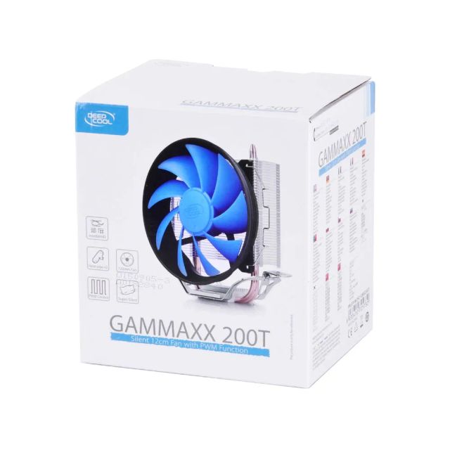 DeepCool GAMMAXX 200T CPU Cooler 2 Heatpipes 120mm PWM function Fan CPU Cooler INTEL/AMD AM4 Compatible