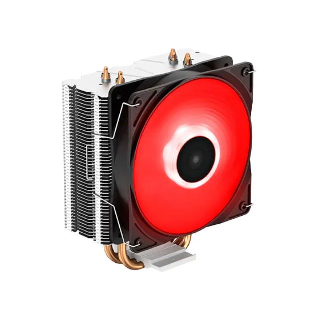 DeepCool GAMMAXX 400V2 Red CPU Air Cooler with 4 Heatpipes, 120mm PWM Fan and Red LED