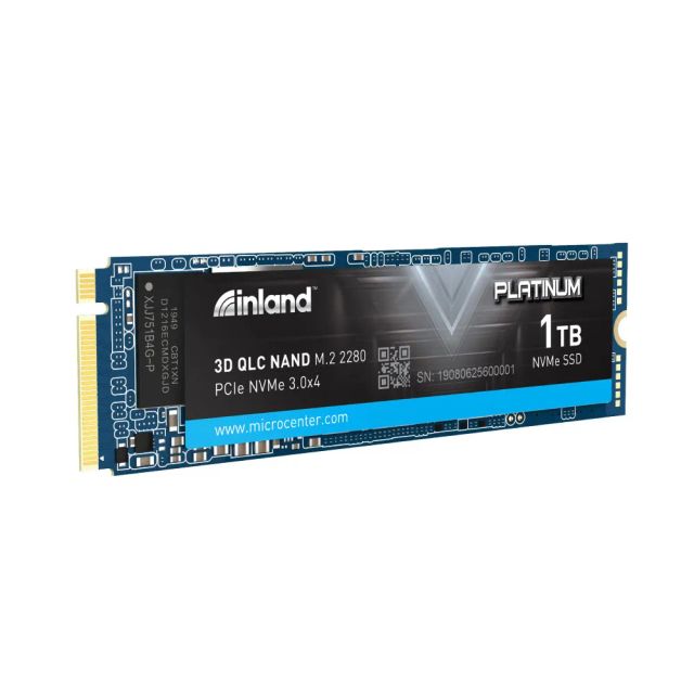 INLAND Platinum 1TB SSD M.2 2280 NVMe PCIe Gen 3.0x4 3D NAND Internal Solid State Drive, R/W up to 3400MB/s and 1900MB/s, PCIe Express 3.1 and NVMe 1.3 Compatible