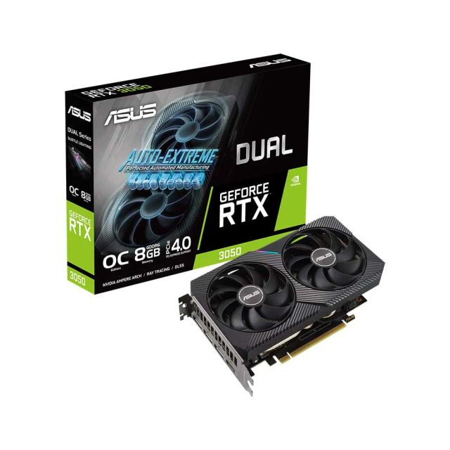 ASUS Dual NVIDIA GeForce RTX 3050 OC Edition 8GB GDDR6 GPU