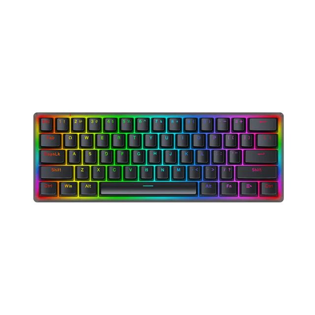 Redragon Akali K642-RGB 60% Hot-Swappable Red Switch Gaming Mechanical Keyboard - Wired