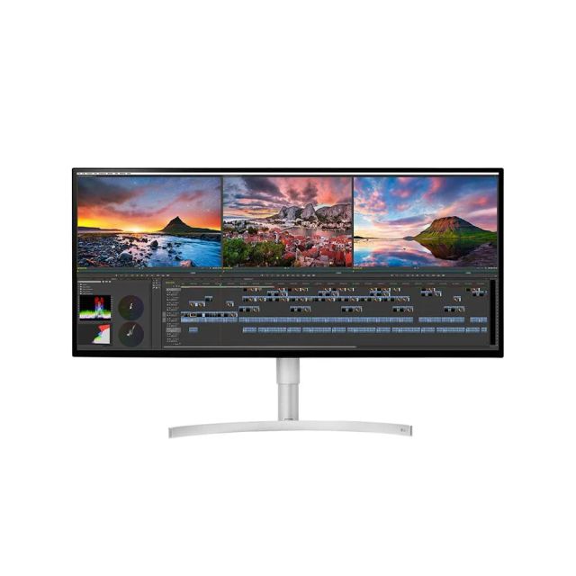 LG UltraWide 34WK95U-W, 34" inch 5K 5120x2160, 60Hz, 5ms, Nano IPS, LED Monitor with Built-In Speakers and HDR 600, DisplayPort, HDMI - White