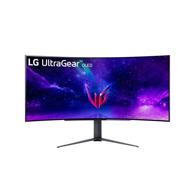 LG UltraGear OLED Curved Gaming Monitor 45GR95QE-B, 45inch, 240Hz, 2K QHD, HDR, OLED Panel, 0.03ms (GtG), NVIDIA G-Sync Compatible