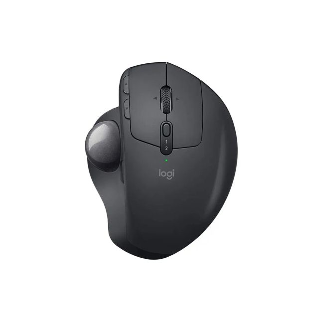 Logitech MX Ergo Wireless Trackball Mouse, Bluetooth Or 2.4GHz with Unifying USB-Receiver, Adjustable Trackball Angle, Precision Scroll-Wheel, USB-C Charging Battery, PC/ Mac/ iPad OS, Black - OPEN BOX