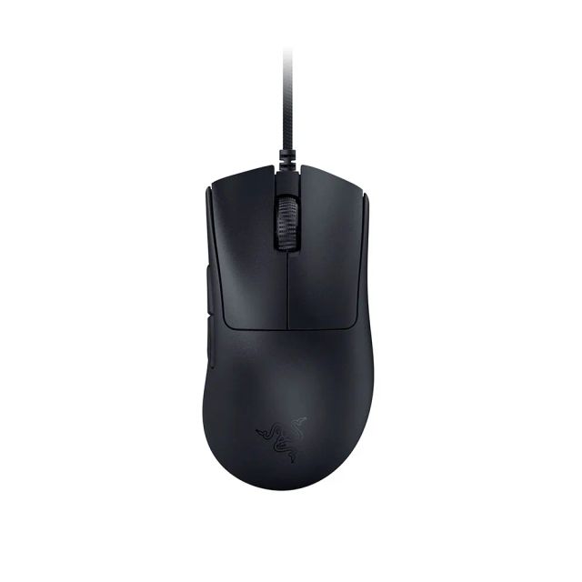 Razer DeathAdder V3 Wired Gaming Mouse: 59g Ultra Lightweight - Pro 30K Optical Sensor - Gen-3 Fast Switches - 8K Hz HyperPolling - 6 Programmable Buttons - Ergonomic - Speedflex Cable - Black