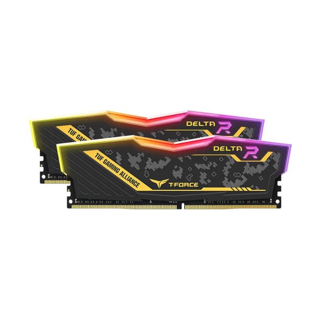 TEAMGROUP T-Force Delta TUF Gaming Alliance RGB DDR4 16GB (2x8GB) 3600MHz Desktop Gaming Memory Ram