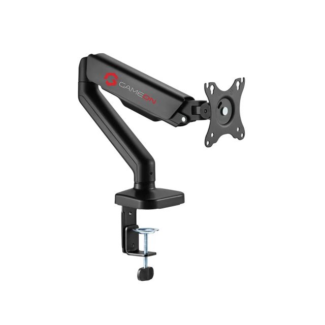 GameOn GO-5336 Single Monitor Arm, Stand And Mount For Gaming And Office Use, 17" - 32", Each Arm Up To 9 KG - Black
