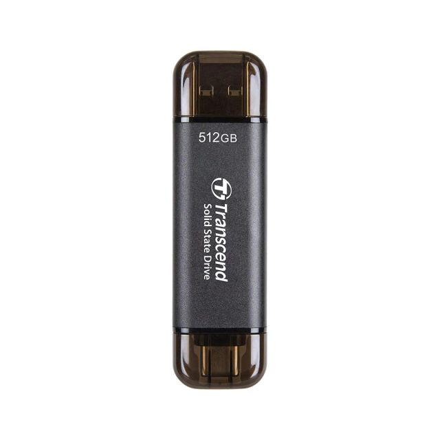 Transcend Portable SSD ESD310C, USB Type-C & Type-A Connector, 10Gbps - 512GB