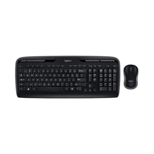 Logitech MK330 Wireless Keyboard and Mouse Combo for Windows, 2.4 GHz Wireless with Unifying USB-Receiver, Portable Mouse, Multimedia Keys, Long Battery Life, PC/Laptop - Black