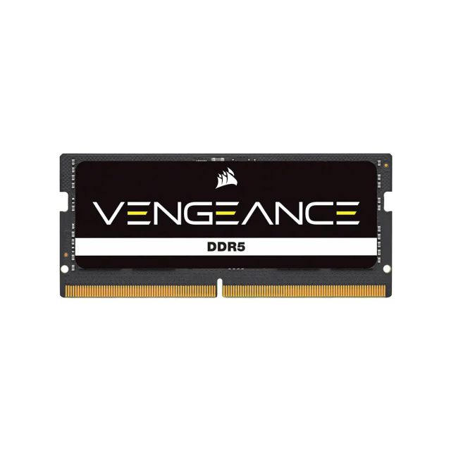 Corsair Vengeance 16GB 4800MHz DDR5 C40 SODIMM CL40 Intel XMP iCUE Compatible Laptop Memory - Black