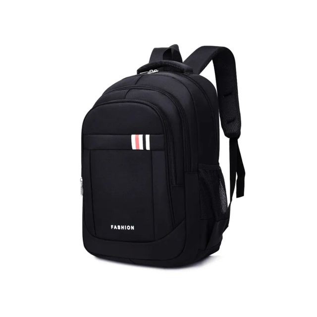 Laptop Backpack 17.3" Large Capacity Neutral Leisure Backpack Business Travel - Black