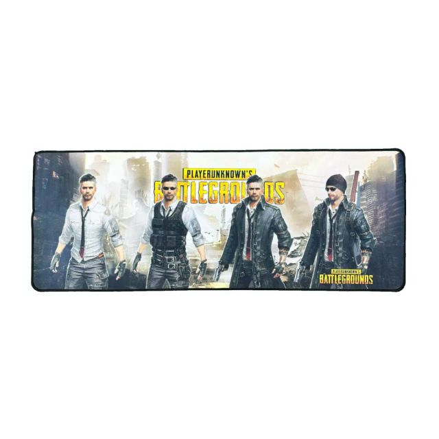Gaming Mouse Pad, 70X30cm Computer Mouse Mat with PUBG Wallpaper, for Desktop, Non-slip Rubber Base Water Resistant Stitched Edge