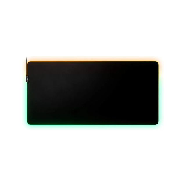 SteelSeries QcK 3XL Prism - 2-zone RGB Illumination - Optimized For Gaming Sensors - Size 3XL (1220 x 590 x 3mm) - Black + RGB