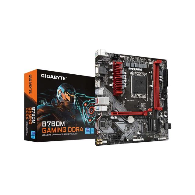 Gigabyte B760M GAMING DDR4 Motherboard, LGA 1700 (Supports 14th/13th/12th Processors), Dual 2*DIMMs XMP, 2*PCIe 4.0