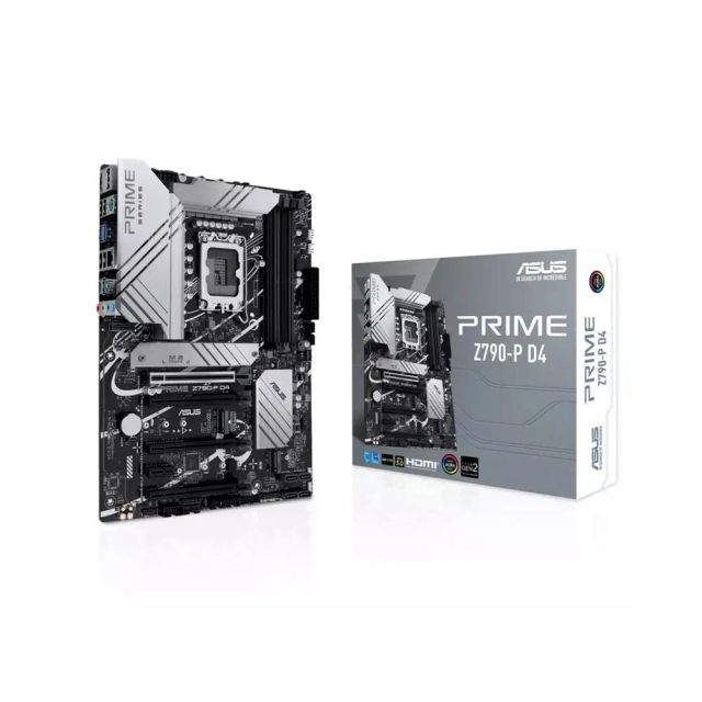 Asus Prime Z790-P D4 LGA 1700 (Intel 14th,12th&13th Gen) ATX motherboard (PCIe 5.0,DDR4,14+1DrMOS,3x M.2,2.5Gb LAN, front panel USB 3.2 Gen 2 USB Type-C, Thunderbolt 4/USB4)