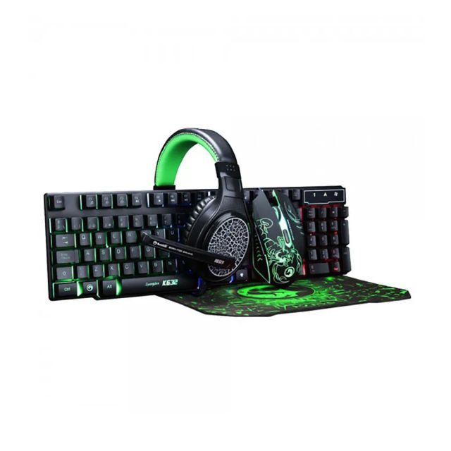 Marvo CM204 4-in-1 Gaming Starter Kit - (Keyboard, Mouse, Mouse, Mouse Pad)